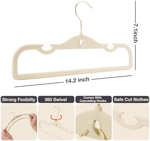 Velvet Pants Hangers 30 Pack Velvet Hangers Non Slip,for Pants Coat - Image 7
