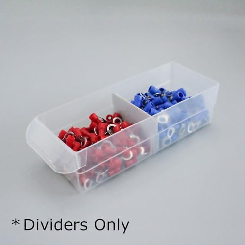 (32-Pack) Small Drawer Dividers compatible with Craft Cabinet and Hardware Storage Organizers, (Dividers Only) Made of High-Strength Fiberglass, Easy to Label - Image 7