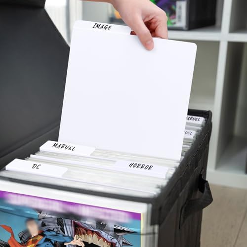 Comic Book Dividers, 50-Pack with Writable Tabs for Comic Storage Boxes - Image 7