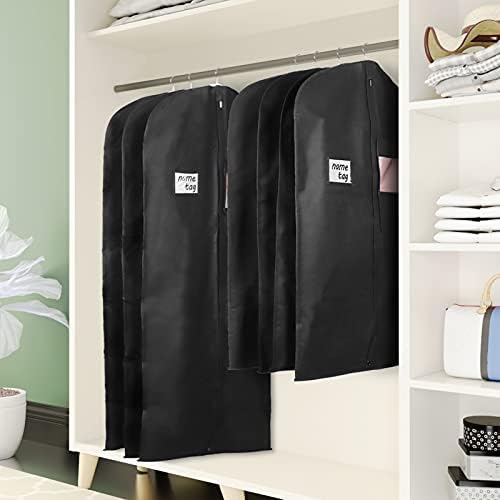KEEGH 40 in Suit Bags for Closet Storage, Black, Set of 10 - Image 6