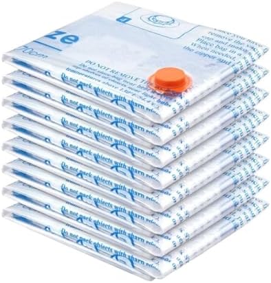 MEIQIHOME Vacuum Storage Bags, Space Saver Sealer Bags,Vacuum seal bags for clothing, Pillows, Comforters, Blankets, Bedding,Travel,8 LARGE - Image 6
