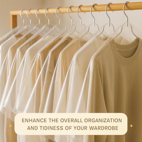 40 Pack Clear Plastic Garment Bags, 35.5" x 23.5", Clothes Covers for Hanging, Dry Cleaning Bags for Closet Storage, Dust-Proof Transparent Covers for Shirts, Suits & Jackets - Image 7