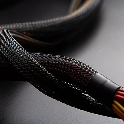 Xuniea 96ft Wire Loom Braided Cable 1/4, 3/4, 1 Inch,Black and Red - Image 7