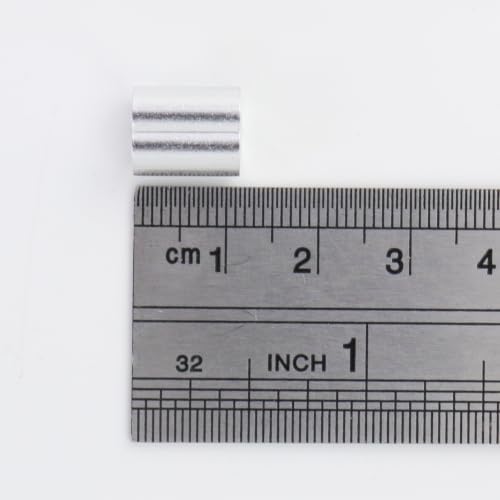 Antrader Cable Crimp Sleeves,1/8" Aluminum Crimping Loop Sleeve,Silver,200Pcs - Image 5