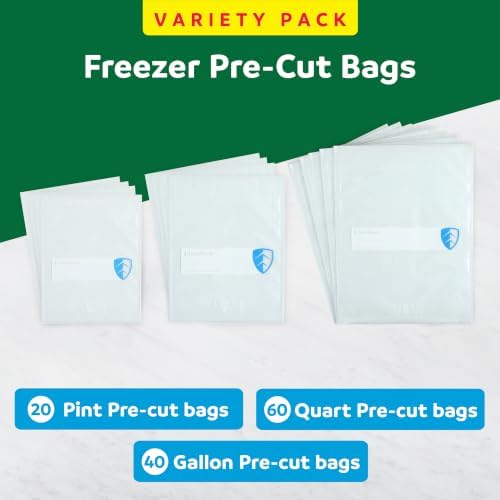 FoodSaver Variety Pack Vacuum Seal Bags, 120 Count Pre-Cut BPA-Free Freezer Bags (20 Pint, 60 Quart, 40 Gallon) for Food Storage, Sous Vide, Meal Prep - Image 7