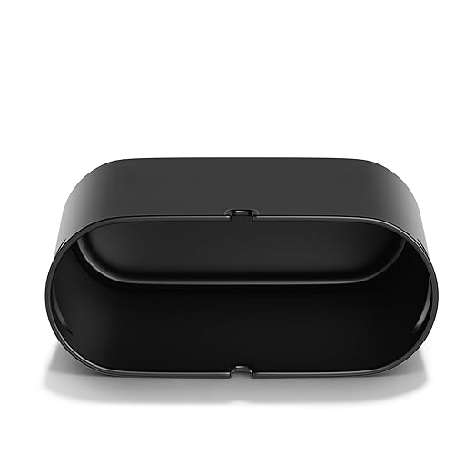 SUBEKYU 2.3 Gal Trash Can for Bathroom,Small Office Garbage Can for Kitchen,Slim Rectangular Waste Bin,Plastic,Black