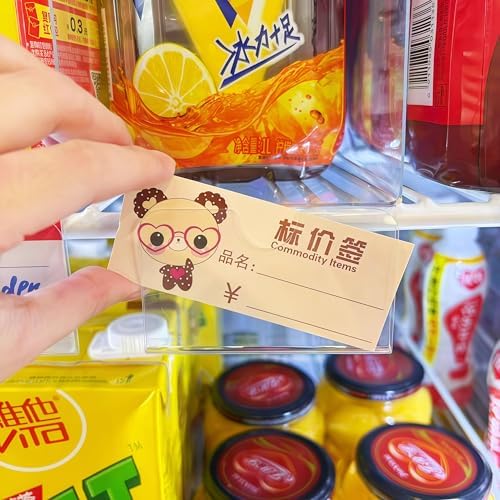 20 Pcs 2012 Shelf Dividers Plastic Wire Shelf Label Holder, Reusable Shelf Tags for Pantry Retail Store, Supermarket UPC Price Card & Ticket Display, Tight Snap Lock Closure,Supermarket price tags - Image 6