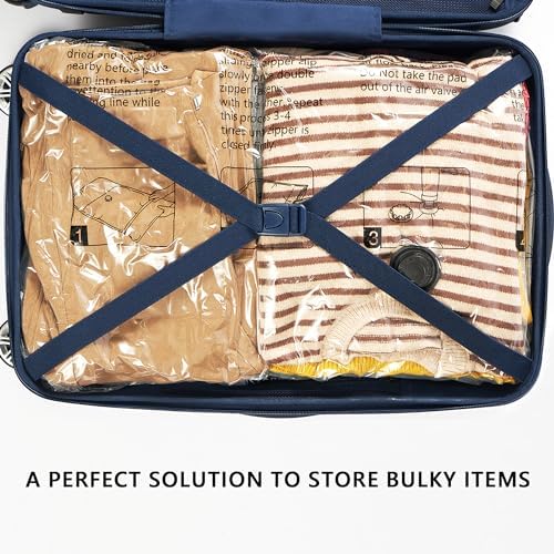 Vacuum Seal Bags for Clothing Travel and Home Storage, Travel Vacuum Bags with Electric Pump, Space Saver packing compression for Blankets Comforters Pillows Clothes, 14 Combo - Image 7