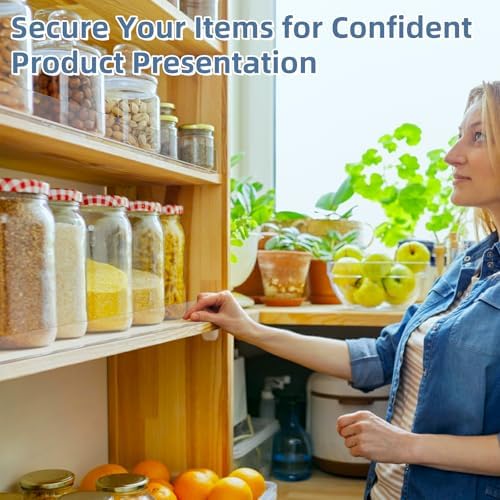 Nalwort 22 Pcs Retail Gondola Shelving Front Fence, Clear PET Shelf Fence with 1/4" Holes and Screws, Front Lips Barrier for Retail Store Display Rack, 1.5" H x 36" L - Image 7