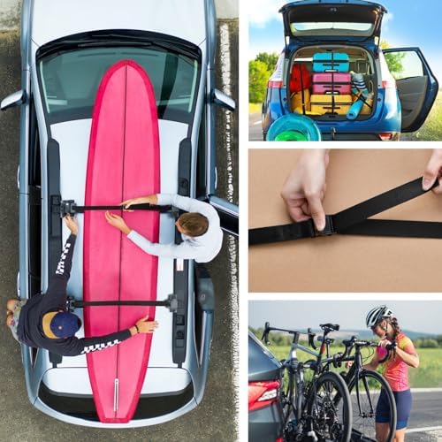 TRIWONDER Tie Down Straps Lashing Straps with Cam Buckle Nylon Webbing Heavy Duty Adjustable for Battery Kayak Motorcycle Cargo Packing - Image 7