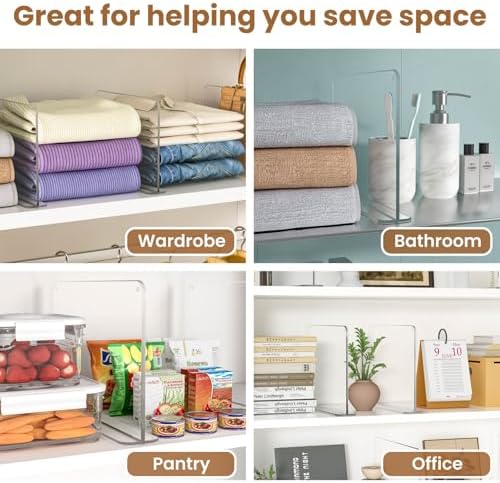 Shelf dividers for Closet Organization: Stable Upright Support - Image 7