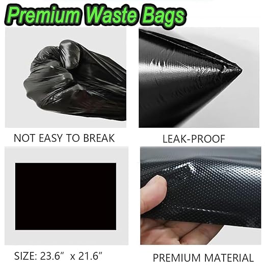 Dog Poop Trash Can Outside 20L with Waste Bags Outdoor Dog Poop Trash Can for Backyard with Lid Foot Pedal and Removable Inner Bucket
