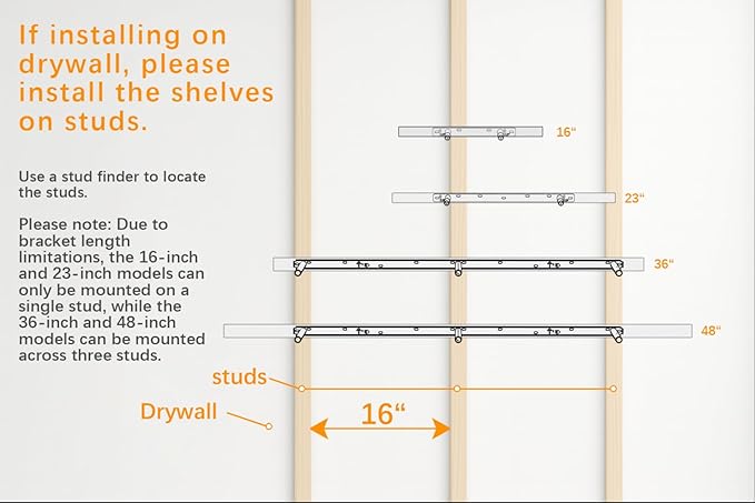 BAYKA White Floating Shelves for Wall Set of 3, Rustic Wood Wall Shelves with Metal Brackets for Bathroom, Bedroom, Kitchen, or Living Room Decor Organization, Sturdy Storage with 22lb Capacity