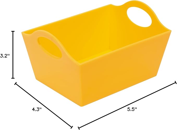Simplify Neon, 10 Pack, Mini Storage Containers, Bins, Drawer, Office Organization, Good for Toys, Hair Accessories, Bobby Pins, Q-Tips, Small Items