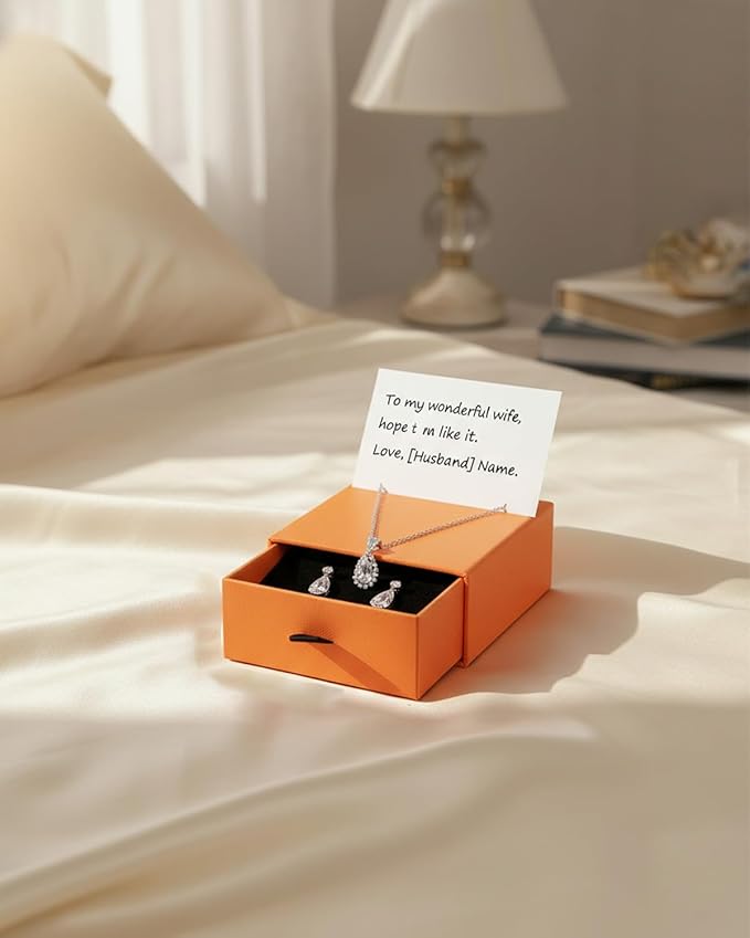 Jewelry Gift Box Velvet-Lined, 12 Pack Compact Drawer Style for Earrings & Rings, Necklace & Bracelet Organizer, Stackable Jewelry Display & Storage Box, Elegant Jewelry Storage (Orange)