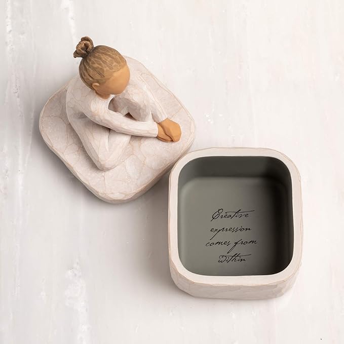 Willow Tree The Dancer Keepsake Box, Sculpted Hand-Painted Keepsake Box