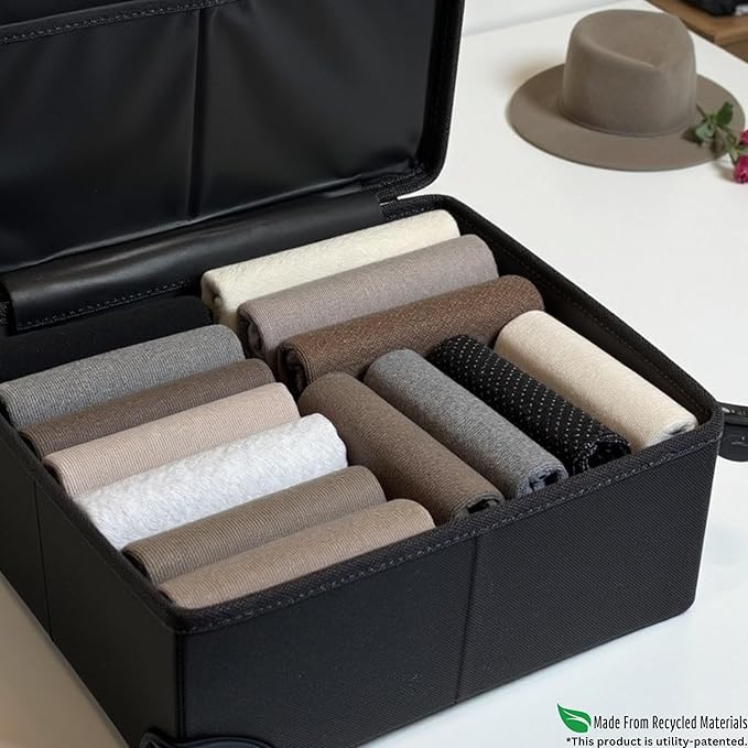 7 Pcs PLIIO Small Filers, Durable Shirt Folder, Space-Saving Closet and Suitcase organizer, Foldable Clothes Organizer, Storage Solution for Home and Travel, Wardrobe Organizer and Clothes Folder