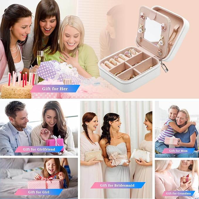 Grandma and Granddaughter Gift Jewelry Box, Grandma Gifts from Granddaughter, Granddaughters Gifts from Grandmother, Best Unique Birthday Christmas Gift for Grandmother Granddaughters Jewelry Case