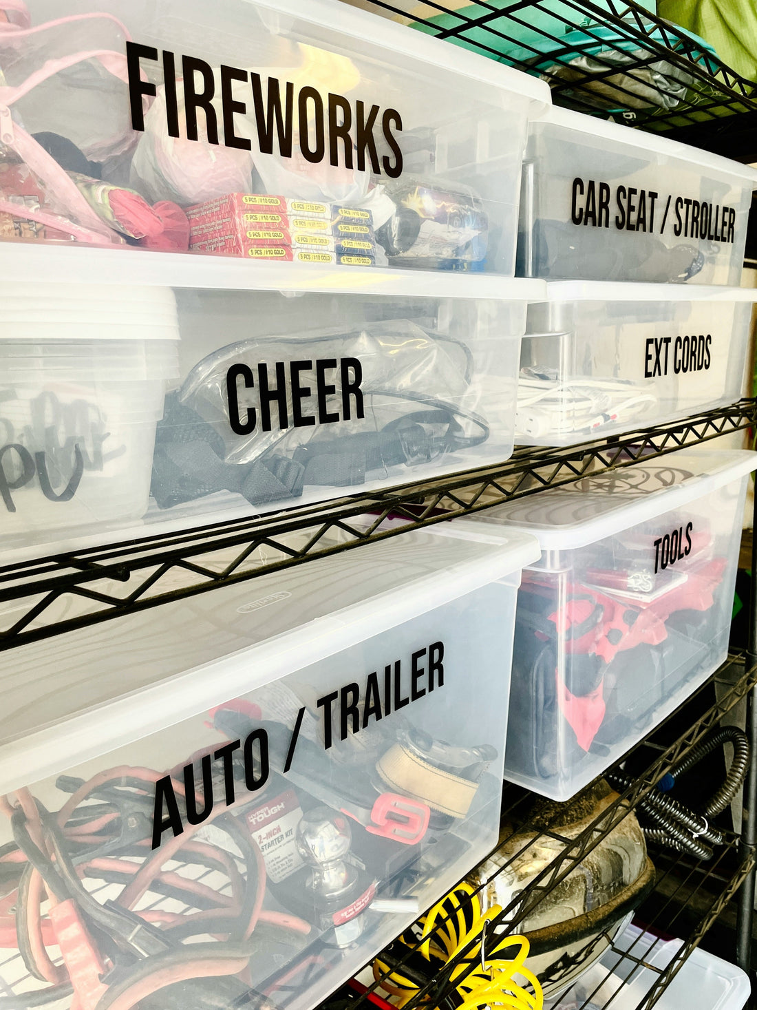 [ORGMENT] The "Masking Tape Labeling Grid": How to organize opaque storage totes without opening heavy plastic lids