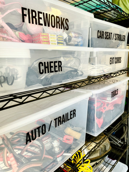 [ORGMENT] The "Masking Tape Labeling Grid": How to organize opaque storage totes without opening heavy plastic lids