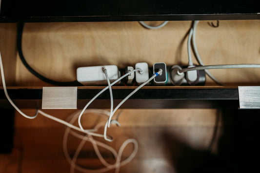 [ORGMENT] The "Binder Clip Cable Spine Anchor": How to route power strip cords along desk legs without drilling plastic channels