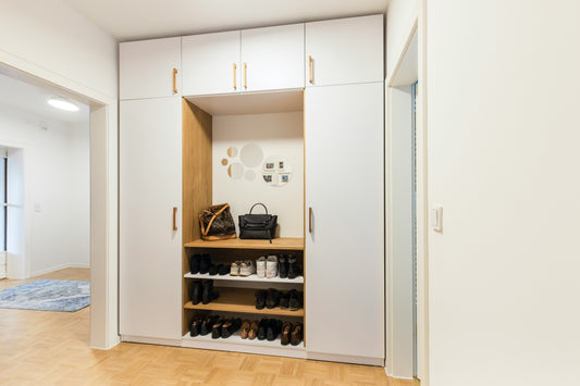 [ORGMENT] The "Tension Rod Shoe Rack Stacking": How to double closet floor storage space for footwear