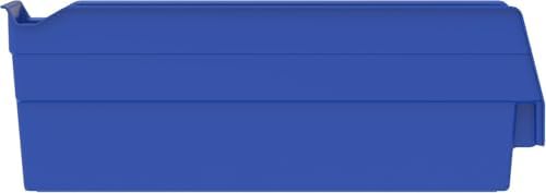 Akro-Mils 30110 Heavy Duty Plastic Shelf Bins, 12"x 3"x 4", Blue, 24-Pack - Image 6