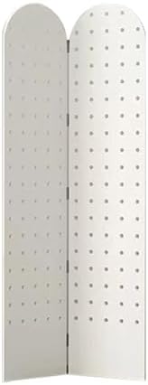 Folding Pegboard Room Divider,5 Panels Pegboard Partition Screen,Room Divider Wall with Foot Brackets,Convenient for Bedroom Market Jewelry Store(Style 2,180x40cm-2 Panel) by ZFUCMAYL