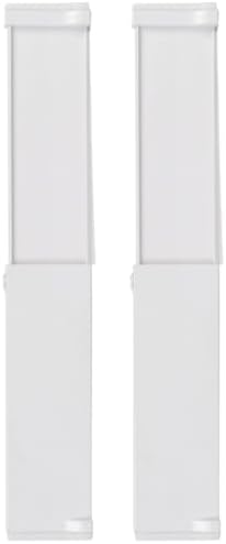 2pcs Adjustable Drawer Dividers Organizer, Multi-functional Expandable Drawer Separators Board for Bedroom and Kitchen Clothing Storage, White Plastic Partition Panels by Healvian