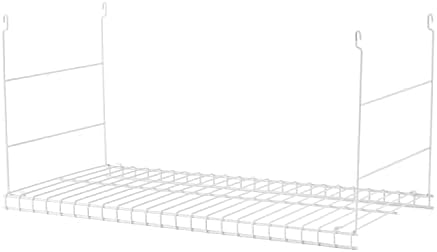 Rubbermaid Universal Closet 24 Inch Long Durable Steel Custom Wire Hanging Added Storage Shelf Accessory, White by Rubbermaid