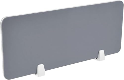 Adjustable Desk Divider Privacy Panel Standup Clamp Office Partition (Gray 31.5x11.8in) Create Personal Space Improve Focus and Productivity by Unknown