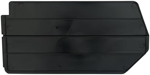 Akro-Mils 40239 Plastic Length Dividers for AkroBins Stackable Storage Bins Model 30239, Custom Storage Inserts for Tools, Crafts & Supplies, 6-Pack, Black by Akro-Mils