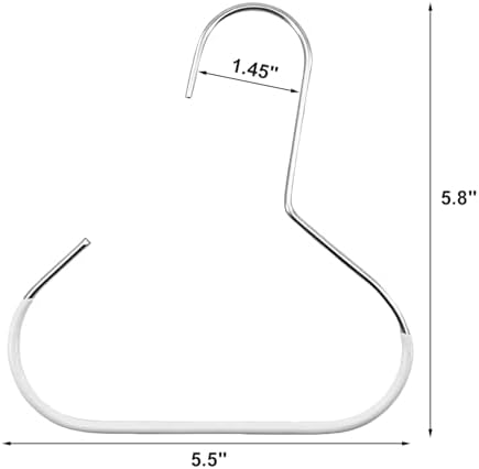 4 Pack Hat Hangers for Closet, Premium Hat Organizer for Baseball Caps, White Baseball Hanger Holder for Closet, Metal Hats Hook Rack Storage Organizer for Cap Head Scarf Belt Tie (4 White) - Image 2