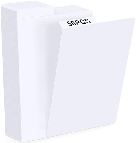 Comic Book Dividers, 50-Pack with Writable Tabs for Comic Storage Boxes by Leyzan