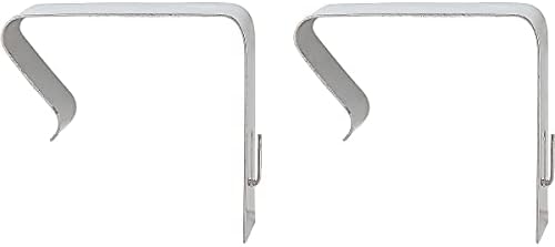Quartet Flexible Metal Cubicle Hangers, for 1.5" to 2.5" Thick Partition Walls, Silver, 2/Set - Image 2