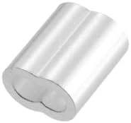 Antrader Cable Crimp Sleeves,1/8" Aluminum Crimping Loop Sleeve,Silver,200Pcs - Image 3