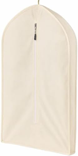 100% Cotton Garment Bag | Long | Breathable Garment Bags for Hanging Clothes | Garment Storage Bag for Long Dresses & Coats Storage | Pack of 1 (62 Inch) by BIGLOTBAGS