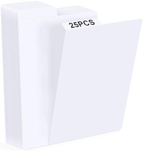 Comic Book Dividers, 25-Pack with Writable Tabs for Comic Storage Boxes by Leyzan