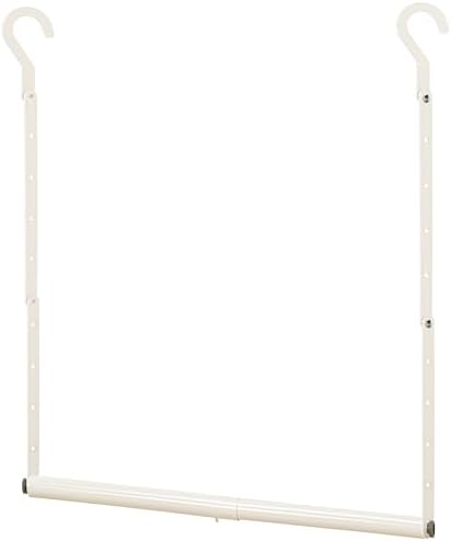 STORAGE MANIAC Adjustable Closet Rod for Hanging Clothes, 1 Pack White by STORAGEMANIAC