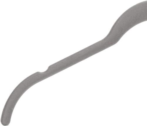 Amazon Basics Space Saving Slim Velvet Non-Slip Clothes Hangers for Closet Organization, Gray/Silver (Pack of 150) - Image 7