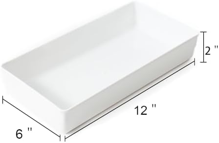 Strong Plastic Drawer Organizer Tray 6x12'' - Image 2