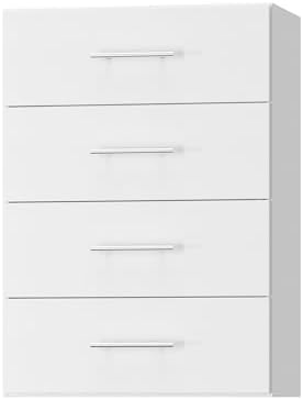 19.5" Wide 4 Drawer Tower Modular Closet System, Closet Storage Organizer with 4 Drawers, White by Unknown