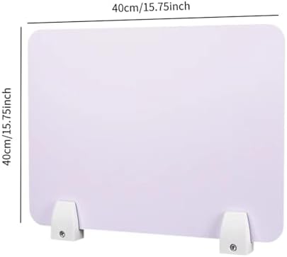 Desktop Partition Board Multipurpose Desk Divider Guard Panel Separate Board for Classroom Office Library Call Center Teacher- 40x40cm - Image 5