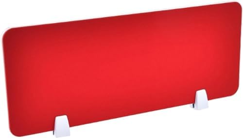 Stand Up Desk Divider Privacy Panel 47.2x11.8in Office Partition Red Acoustic Divider for Workspace Soundproof Desk Shield Office Privacy Screen by Unknown