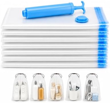 7-Pack Small Vacuum Storage Bags for Travel by Unknown