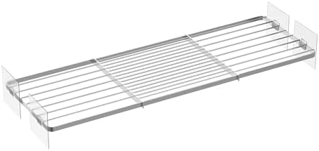 Closet Tension Shelves Expandable Cabinet Organizer Wire Shelf Metal DIY Divider Separator for Cabinet Wardrobe Cupboard Pantry Kitchen Bedroom by WEJIPP
