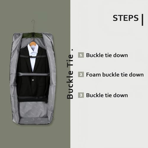 MATEIN Travel Garment Bag, Large Convertible Carry On Suit Bag, Green - Image 2