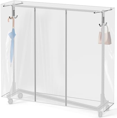 Simple Houseware Cover and Tube Bracket (Z-Base Garment Rack NOT Included) by SimpleHouseware