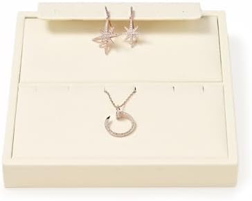 Oirlv Microfiber Earring & Necklace Jewelry Tray Beige by Oirlv