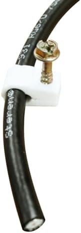 STEREN Coaxial Cable Clips - Cable Holder - Wire Clips - Siding Clips for Hanging - Cord Holder for Desk - Cable Clamps (White, 100 Count - Single Screw) - Image 4
